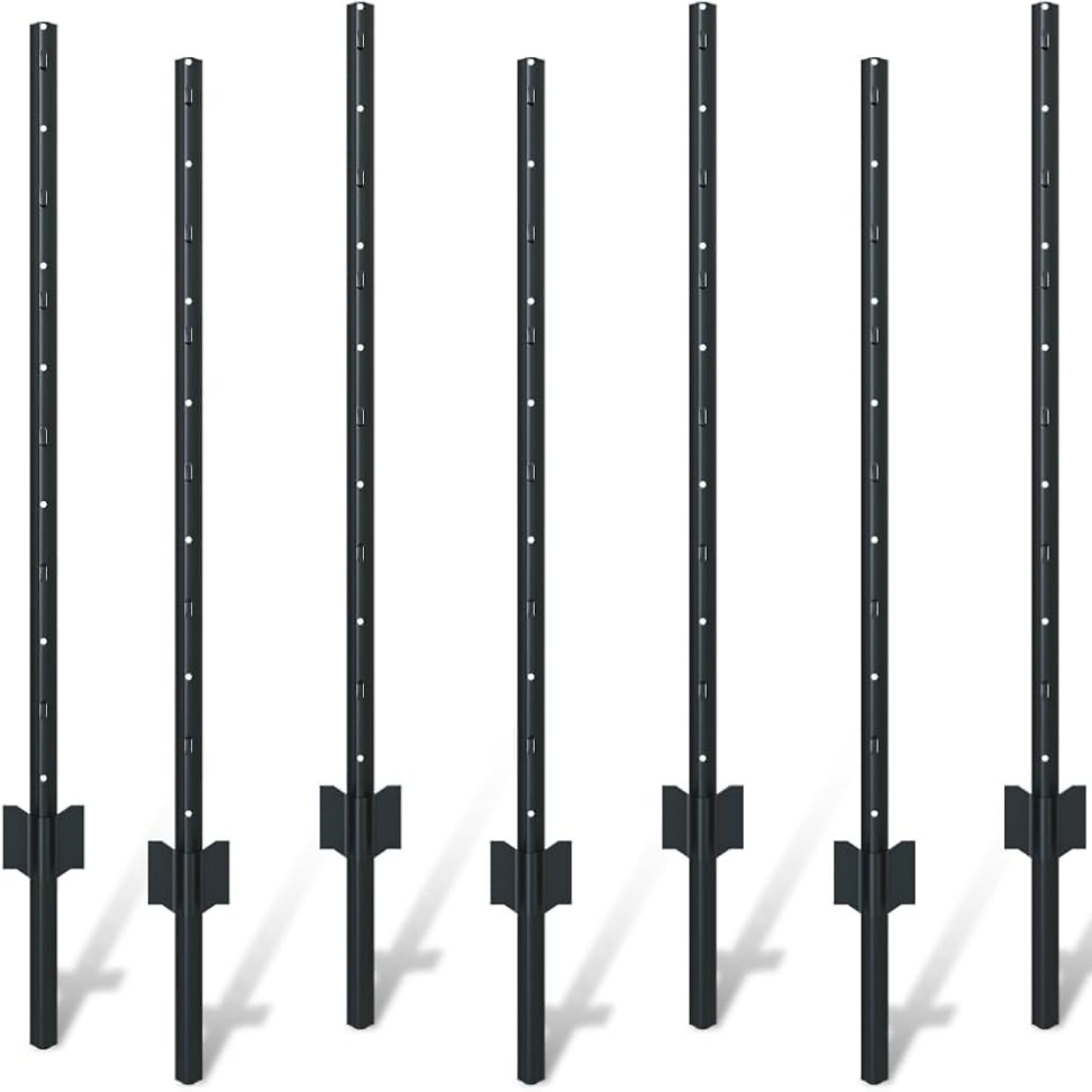 6 PCS Guardrail post with Adjustable Hook and Anti-Rust